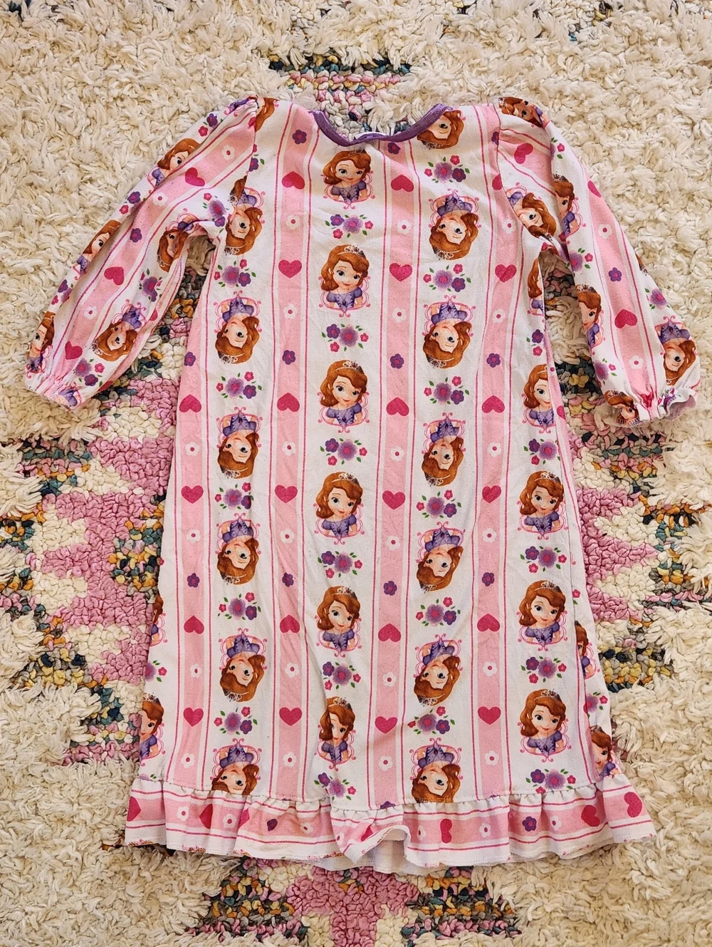 2014 Disney Princess Sofia the First 3T Flannel Nightgown PLAY - Picture 3 of 11